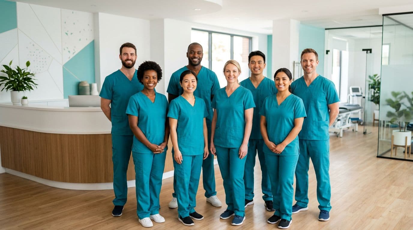 FizyoKapında profesyonel fizyoterapi ekibi